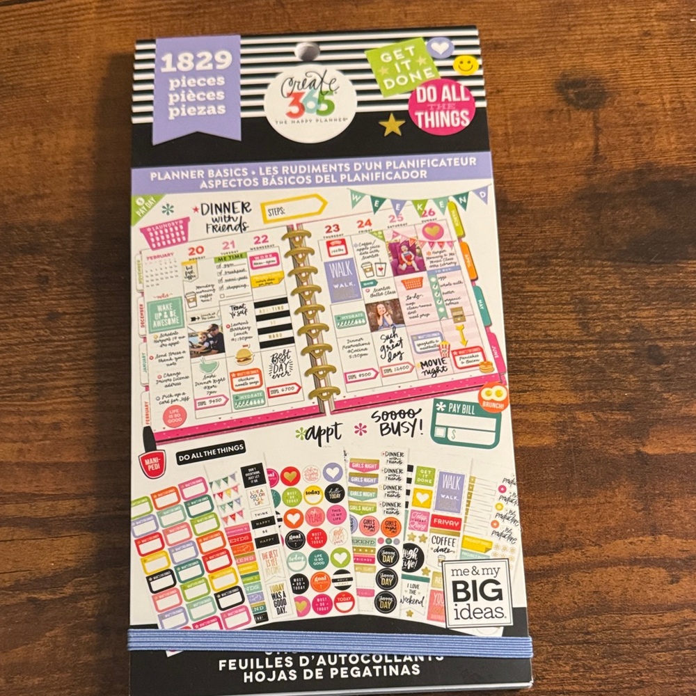 Create 365 Planner Sticker Pack - Colorful Sticker Sheets